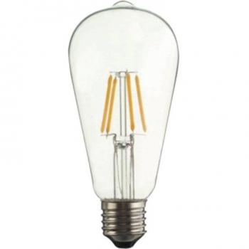 Bombilla LED Iglux FIL-ST64-6C V2, Casquillo E27, 6W, 600 Lúmenes, 2700K