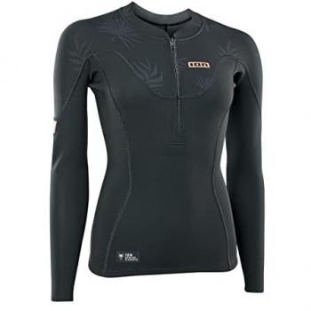 Ion Camiseta de Neopreno Manga Larga para Mujer Neo Zip Top 1.5 Mm, Color Negro, Talla XL (42)