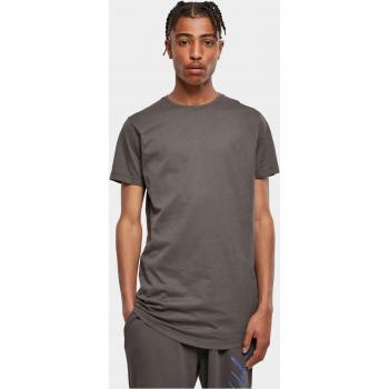 Urban Classics Men's Shaped Long T-Shirt in Dark Shadow - XS
