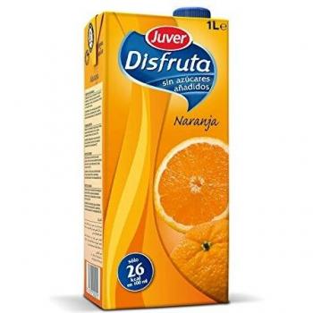 Bebida refrescantesin azúcar naranja 1l juver