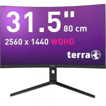 Monitor Curvo TERRA 3285W de 31.5 (80 cm) LCD/LED Quad HD 2560 x 1440 píxeles, con puertos USB-C, HDMI y DP, color negro