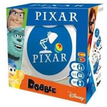 ASMODEE JUEGO DE CARTAS DOBBLE PIXAR - Divertido Juego de Cartas de Acción y Reflejos con Personajes de Pixar