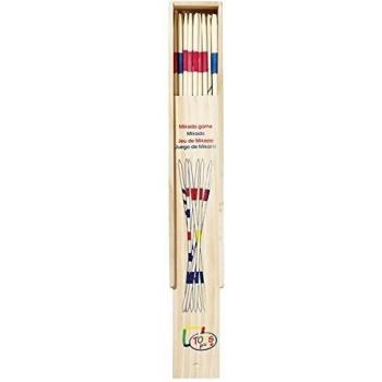 Pure- Juegos de acción y reflejosJuegos de habilidadGOKIJuego de Mikado, Grande en Caja de Madera, Multicolor