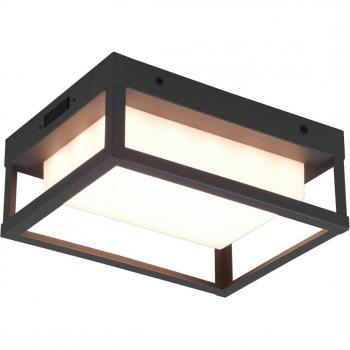 Aplique de exterior LED Trio Lighting Witham, IP54, CCT, color antracita
