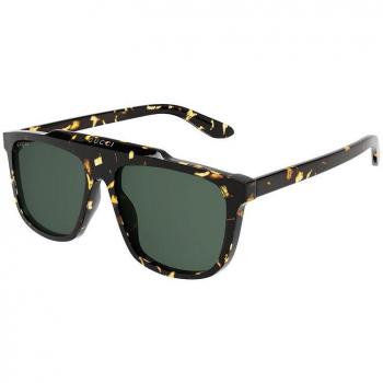 Gucci Dark Tortoiseshell Aviator Sunglasses, Brown male, Size: ONE SIZE