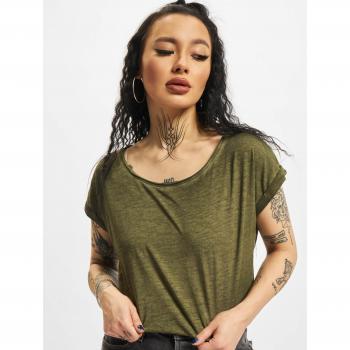 Urban Classics Women's Long Back Spray Dye T-Shirt