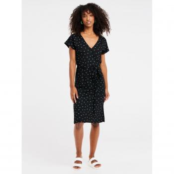 Protest Women's Prtboraras Short Sleeve Wrap Dress, True Black, M