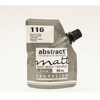 Sennelier Color acrílico mate Serie Abstract Matt 60 ml 116 blanco de titanio