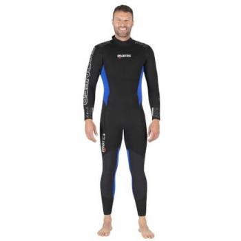 Traje de neopreno Mares Pioneer 5 mm para freediving en color negro y azul, talla XXL