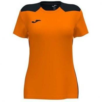 Joma Women's Championship VI Short Sleeve T-Shirt Orange Black