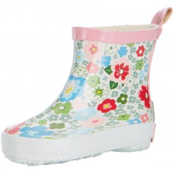 Playshoes Low Flowers Baby Girl Rubber Rain Boots