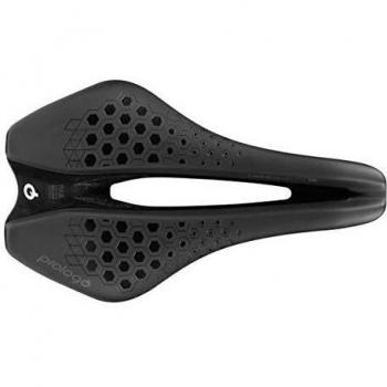Sillín Prologo Dimension TRI Nack 143 Antracita Plata Ergonomía V Shape y Canal PAS para Triatlón y Cronómetro