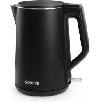 Hervidor de Agua Eléctrico Gorenje K15DWBK 2200 W 1,5 l Acero Inoxidable Base Rotativa 360° Negro