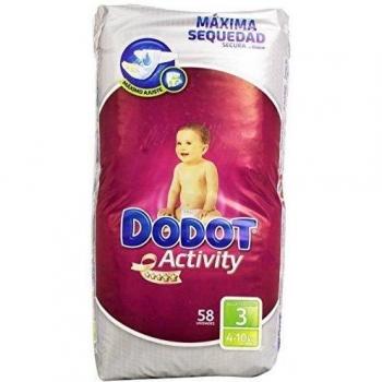 Dodot - Pañales para bebés Activity - Talla 3, 4-10 kg - 58 unidades