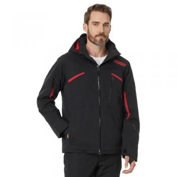 Spyder Chaqueta de esquí para hombre Leader, color negro, talla Small