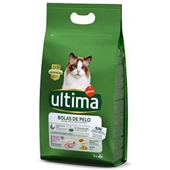 ultima Pienso para Gatos para Prevenir Bolas de Pelo con Pavo - 3kg