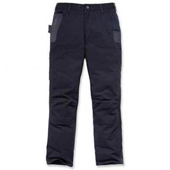 Carhartt Pantalón Steel Negro S.42 - 103160-W34/L34, Full Swing Steel Double Front Pantalones, color negro, talla 34