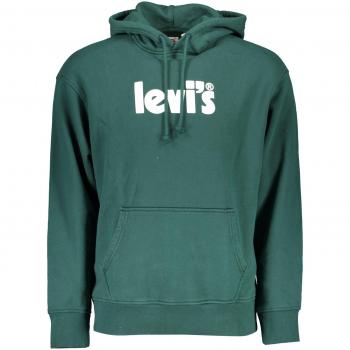Levi's Green Hooded Cotton Sweatshirt - XL