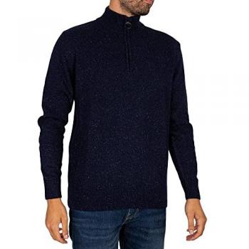 Barbour Tisbury Half Zip Mens Sweatshirt - Navy - XXL - Male
