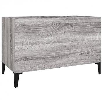 Mueble Discos Madera Contrachapada Gris Sonoma 74,5x38x48 cm