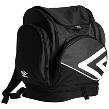 UMBRO 30614U-090 Mochila, Hombres, Negro/Blanco, Talla Única