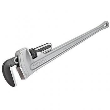 RIDGID 31115 Model 848 Aluminium Straight Pipe Wrench, 48-inch Plumbing Wrench