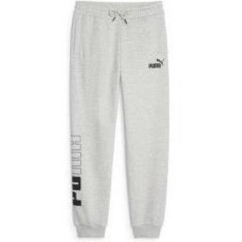 Pantalón Puma Power Colorblock Infantil Gris Modelo 676347-04