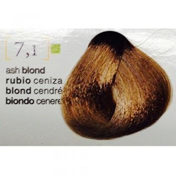 Salermvison Permanent Hair Dye 75 ml - Color 7.1 Ash Blonde with Treatment Properties