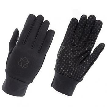 AGU fino de lana guantes, color Negro - negro, tamaño large
