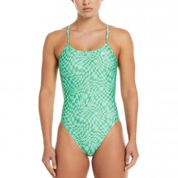 Nike Hydrastrong Women's 1-Piece Multi Print Swimsuit - Green