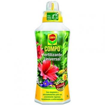 COMPO Fertilizante de calidad para plantas ornamentales de interior o terraza, Fertilizante líquido universal con magnesio, 1000 ml
