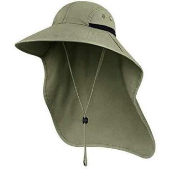 Sombreros para el Sol Hombre, Gorra Transpirable ala Ancha protección UV Protege Cuello Cara, Sombrero Jardin Hombre Adecuado para Trekking