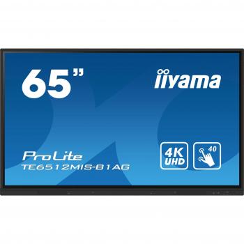 iiyama ProLite TE6512MIS-B1AG 65 Pantalla Interactiva de Señalización con Panel Plano LCD de 165,1 cm (65) y Resolución 4K Ultra HD