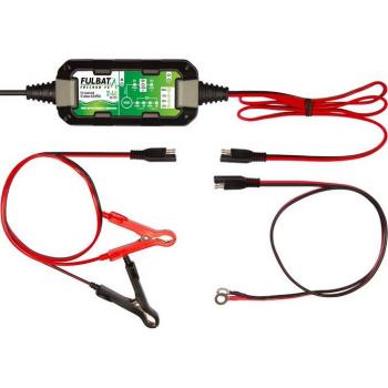 Cargador de Batería Fulbat FULLOAD 2-4A, compatible con baterías de 6V y 12V, capacidad de carga de 4A, adecuado para baterías de entre 1.2 a