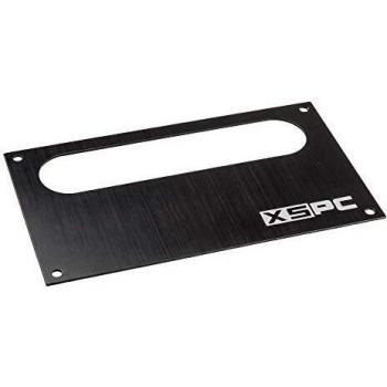 XSPC Dual Bayres/Pump Faceplate – Negro