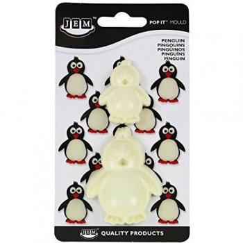 JEM Pop It - Molde Pingüino, Juego de 2 – Tamaño Grande y Pequeño
