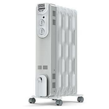 Radiador de aceite SUPRA ORSO 1500W - Blanco, 3 potencias, hasta 15m², con recoge-cables, ruedas, asa de transporte, antivuelco y termostato mecánico