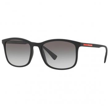 Prada Linea Rossa PS01TSF Asian Fit DG00A7 Men's Sunglasses Black Rubber Size 57