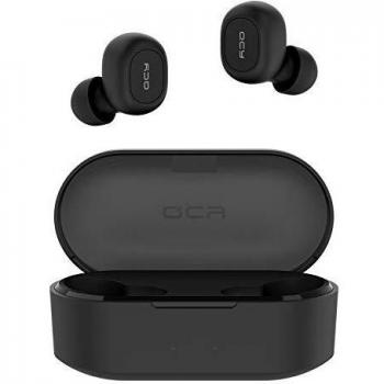 QCY Auriculares Bluetooth con Micrófonos, True Wireless Earbuds Impermeable Auriculares Inalámbricos Bluetooth 5.0 HiFi Mini Twins Estéreo In-Ear Bluetooth con Caja de Carga Portátil