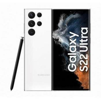 Smartphone Samsung Galaxy S22 Ultra 5G - Doble SIM, Pantalla 6.8, RAM 12 GB, Almacenamiento 512 GB, Batería 5000 mAh, Android 12, Color Blanco