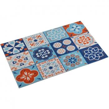 ALFOMBRA COCINA MOSAICO NARANJA POLIÉSTER 80X50 CM