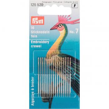 Prym Agujas De Bordado Crewel, Steel, Plata/Oro, 38 x 0,70 mm, 16 Stück, KTE