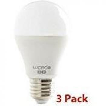 Luceco la27w6w47/3-01 E27 6,5 W 10,8 x 6 cm bombilla LED de plástico