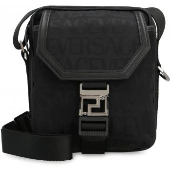 Versace Men's Neo Canvas Messenger Bag in Black | 10099191A07040 Color 1B00E