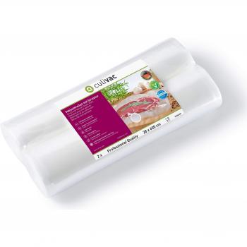 culivac Rollos al Vacio, Rollos de plástico para envasar al vacío Professional de 28 x 600 cm, 2 Rollos