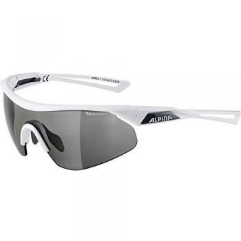 Alpina NYLOS SHIELD VL - Gafas de deporte, unisex, para adultos, color blanco, talla única