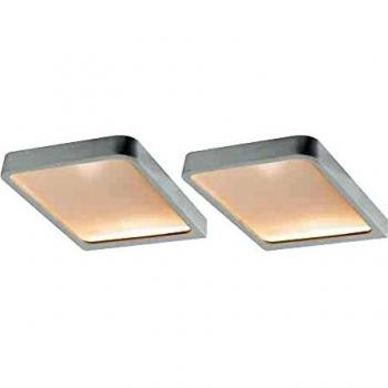 Set de 2 Lámparas LED Vane para Muebles, 2x6,7W, 2700K, IP44, Blanco Mate