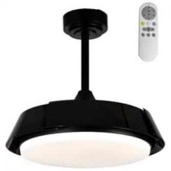 Ventilador de techo LED Batán Negro 35W 3200lm CCT
