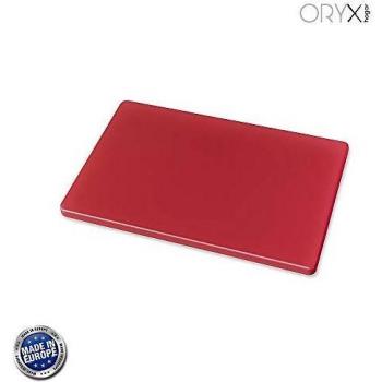 ORYX 5800500 Tabla Cortar Polietileno 30x20x1,5 cm. Color Rojo, Neutro