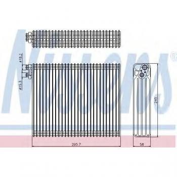 Evaporador de aire acondicionado NISSENS 92299